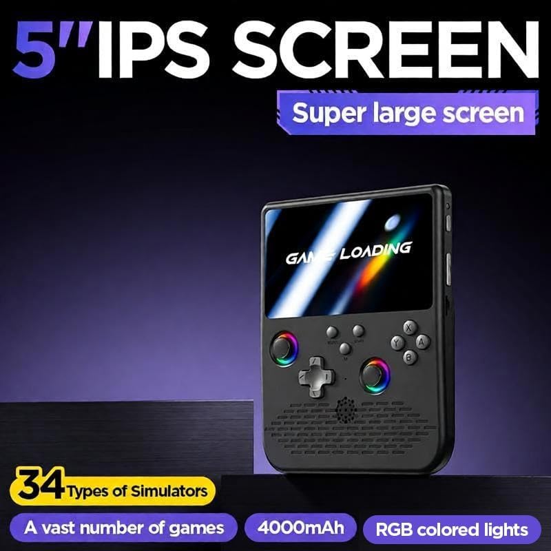 Vista 2 de Retro Handheld Game Console, 64G, 5.0 Inch IPS HD Screen, Linux System, Portable Mini Console