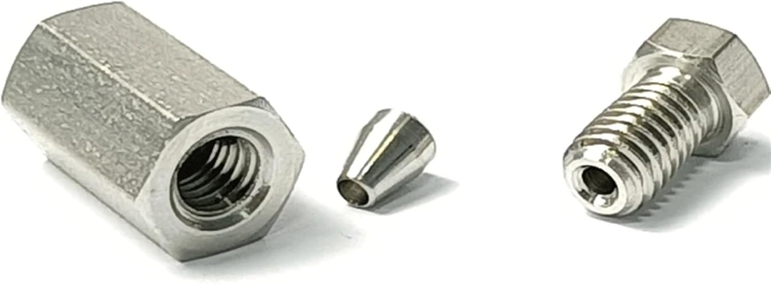 1/16" Inch Tube OD Compression Union End Cap SUS316L Stainless Steel Pipe Fitting Connector