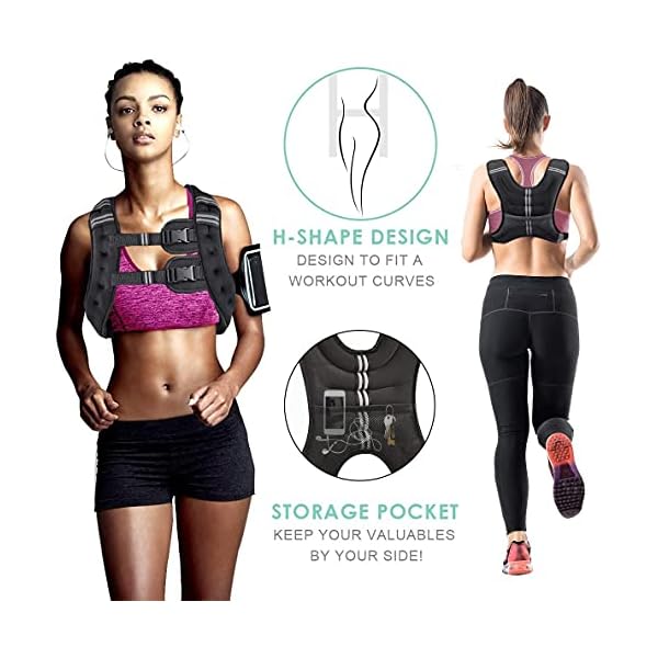 Prodigen-Running-Weight-Vest-for-Men-Women-Kids-8-12-16-20-25-30-Lbs-Weights-Included-Body-Weight-Vests-for-Training-Workout-Jogging-Cardio-WalkingElite-Adjustable-Weighted-Vest-Workout-Equipment Prodigen Running Weight Vest for Men Women Kids 30 Lbs, Body Weight Vests for Training Workout, Jogging, Cardio, Walking, Elite Adjustable Weighted Vest Workout Equipment-Black,30lbs