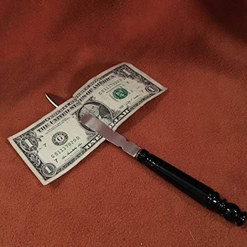 Miniatura 3 de MilesMagic Cuchillo de mago a través de Bill Gimmick  Papel engañado, dólar, dinero, penetración de billetes  para magia callejera o magia escénica