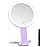 Lighted Makeup Mirror, 30X Magnifying Mirror with Light, Hanging and Handheld Mirror with Handle, Purple
