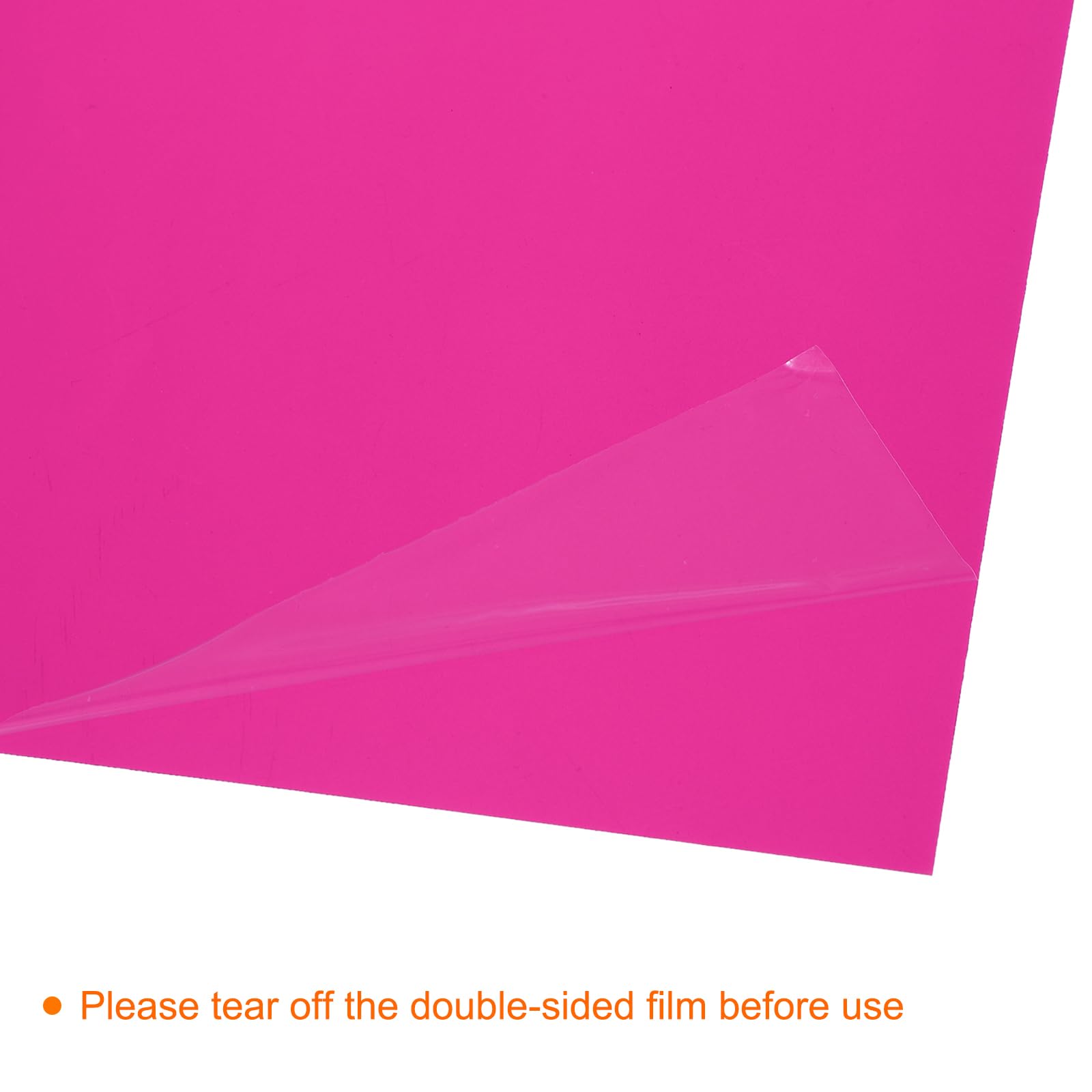 sourcing map Lot de 10 filtres d'éclairage en gel transparent A4 pour correction des couleurs - Feuilles en vinyle PVC - Rose - 0,2 mm