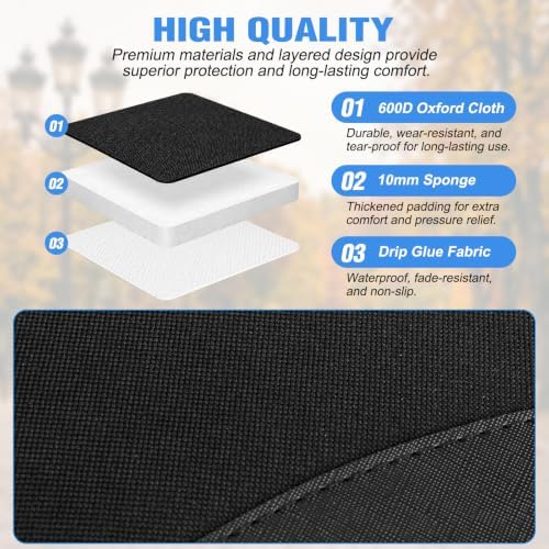 Nilight Car Seat Protector 1PC Black Long Waterproof Child Seats Mat Cover — view 2