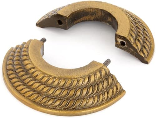 Miniatura 4 de Renovators Supply Manufacturing Placa de escudo de aluminio 3.13" OD Escutcheon lacado antiguo acabado oro reborde del radiador