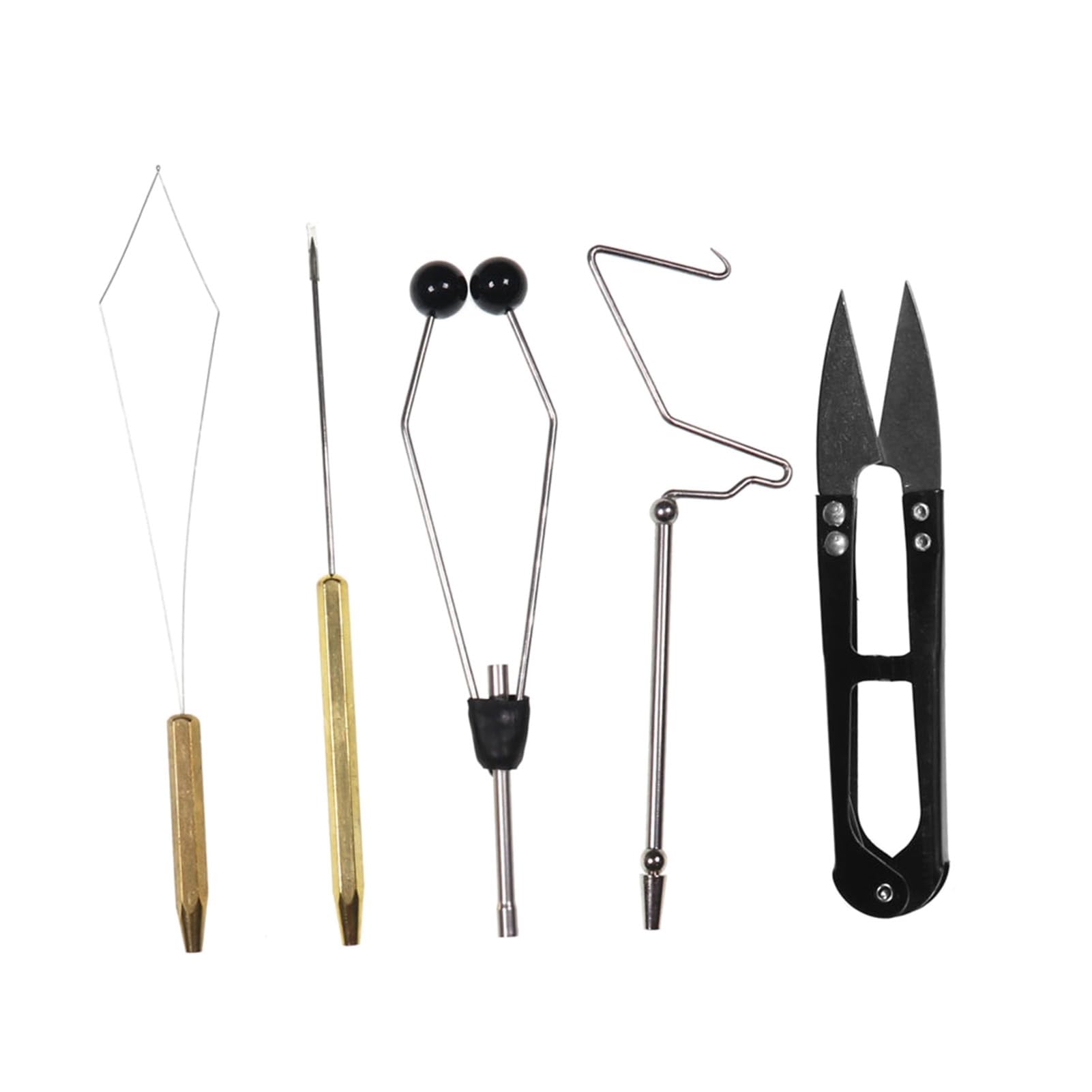 Dioche Kit d'attache de Mouche, Outil Pratique d'attache de Mouche Outils de Pêche à la Mouche Attachant à la Mouche Support de Fil de Canette pour Outil de Fabrication de Leurre