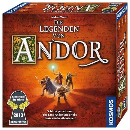 Asmodee RPOD0009 Just One, Grundspiel, Spiel des Jahres 2019 5 Kosmos 691745 - Die Legenden von Andor, Das Grundspiel, Kennerspiel des Jahres 2013, kooperatives Fantasy-Brettspiel ab 10 Jahren