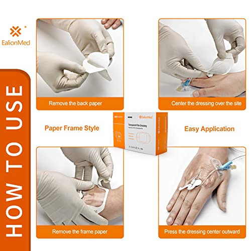 Ealionmed FD18181 Transparent Film Dressing, Waterproof Wound Bandage, Adhesive Patch thumb #5