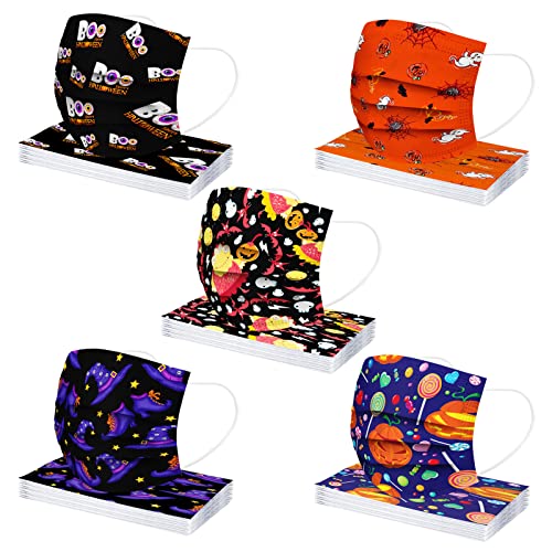 マスク 使い捨てマスク 子供用マスク 小さめ 不織布マスク AXBdoll 子供キッズ用 ハロウィン柄マスク 可愛い花柄マスク 三層構造 高密度フィルター 花柄マスク 子供用サイズ グラデーションマスク 星柄マスク 混合柄マスク 五色混合マスク 虹柄マスク 動物柄マスク おしゃれなマスク 立体マスク ファッションマスク 綺麗なマスク 通気性 風邪・花粉対策 耳が痛くなりにくい 通学 幼稚園 お出かけ安心 男の子と女の子兼用 (50枚入-子供用, ZC)