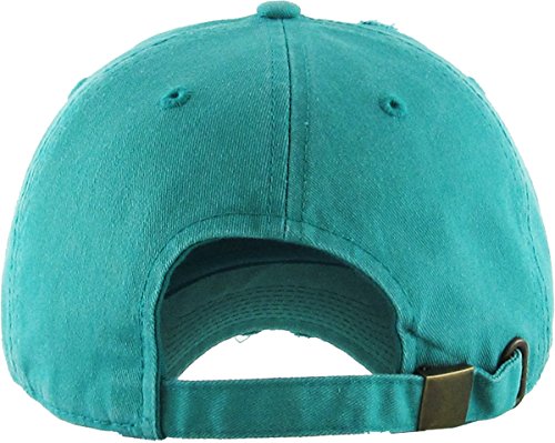 Image of KBETHOS Vintage Washed Distressed Cotton Dad Hat Baseball Cap Adjustable Polo Trucker Unisex Style Headwear