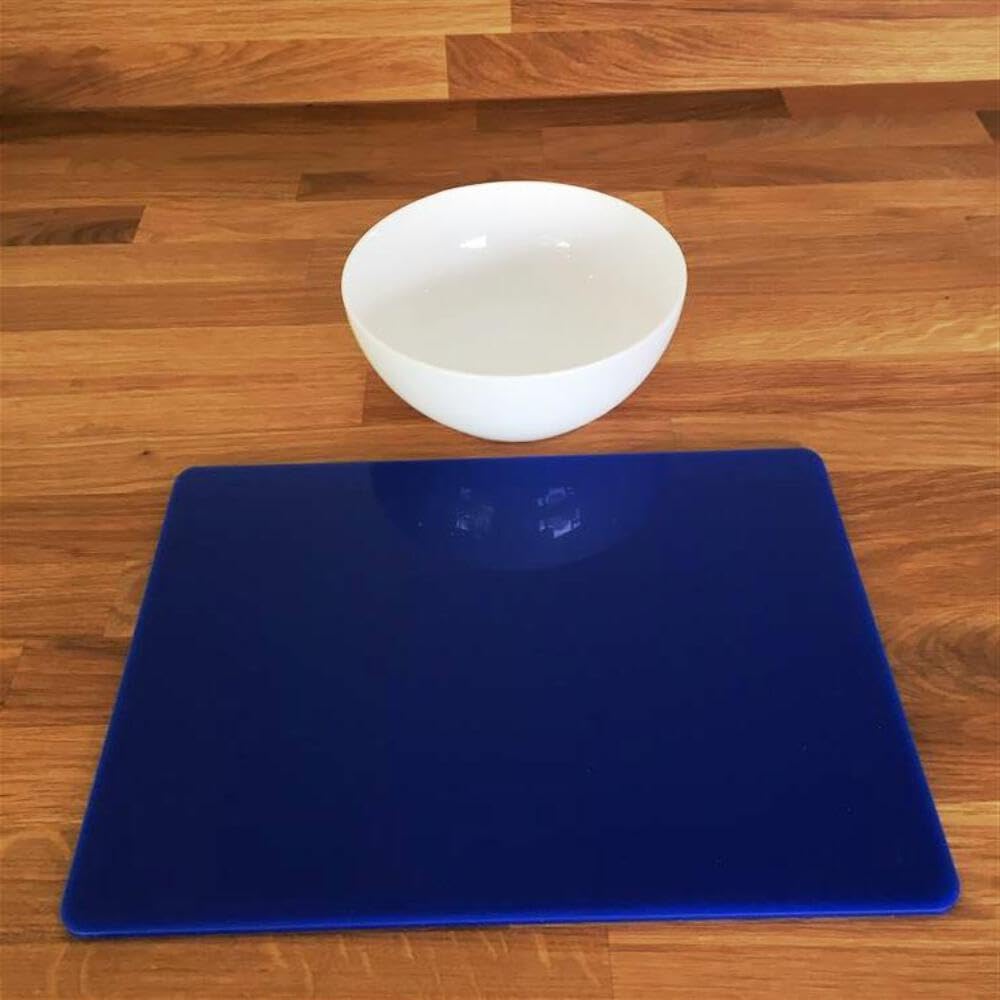 Rectangle Placemat Set - Gloss Bright Green 2 Placemats Large 58cm x 38cm