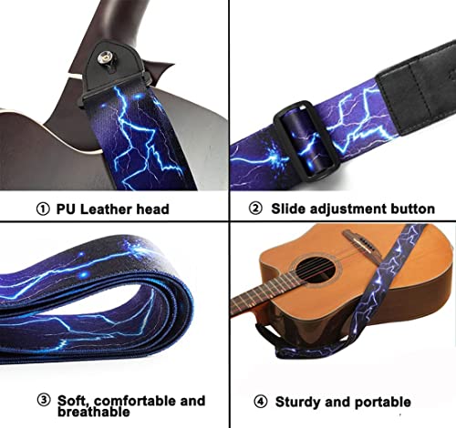 Basicon Sangle de guitare réglable avec extrémités en cuir et boutons pour guitare électrique, guitare acoustique et basse - Les Beatles, Paul McCartney, John Lennon, RIngo Starr, George Harrison Basicon Sangle de guitare réglable avec extrémités en cuir et boutons pour guitare électrique, guitare acoustique et basse – Image 6