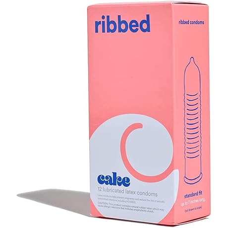 Hello Cake Ribbed Condoms