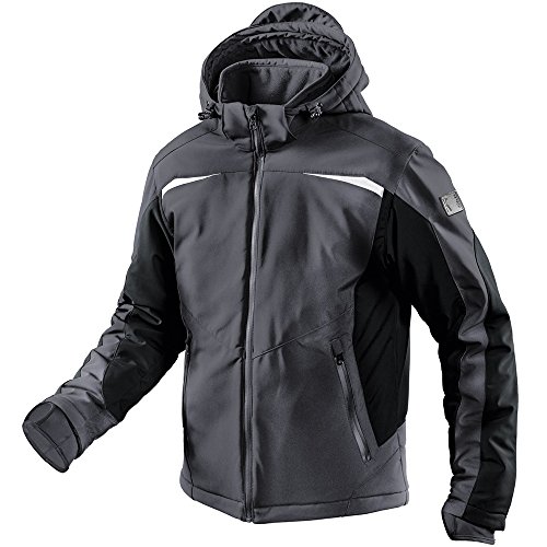 KÜBLER WEATHER Softshelljacke anthrazit, Größe L, Unisex-Arbeitsjacke aus Mischgewebe, wind- und wasserabweisende Softshelljacke von KÜBLER Workwear Cover