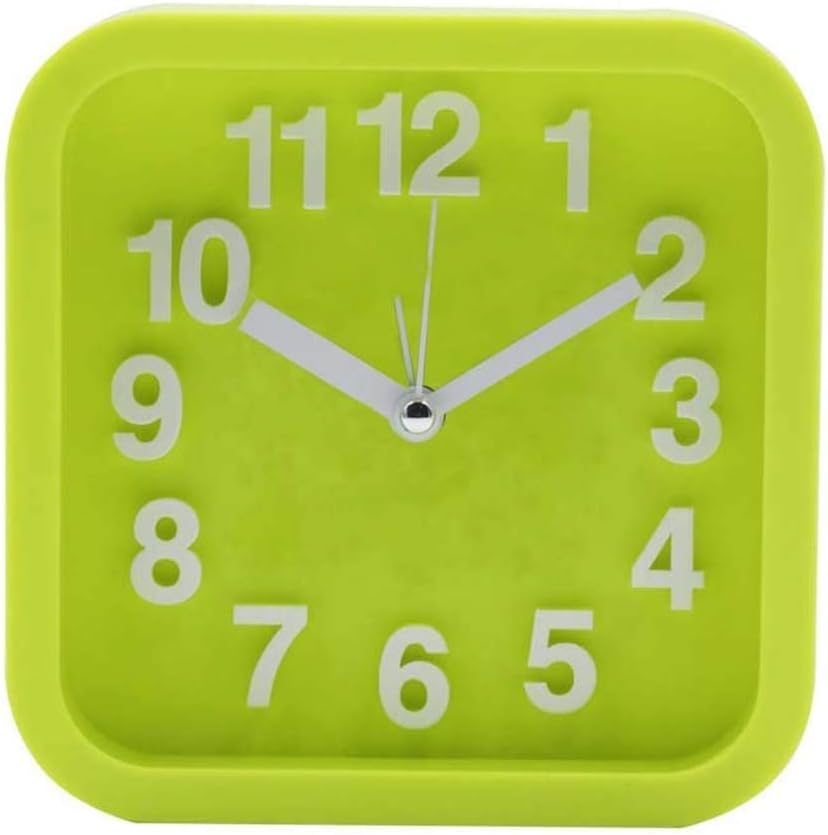 Small Compact Alarm Clock with Repeating Snooze, Light, Date and Temperature Travel Collection(Black)