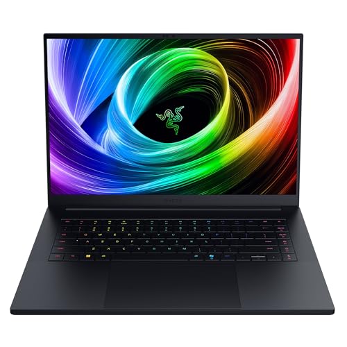 Razer Blade 16 (2025) - 16 Zoll AI Gaming Laptop - NVIDIA GeForce RTX 5060 - AMD Ryzen AI 9 365-16 QHD+ 240Hz OLED Display - 16GB LPDDR5X 8000 MHz - 1TB SSD - QWERTZ DE-Layout | Schwarz