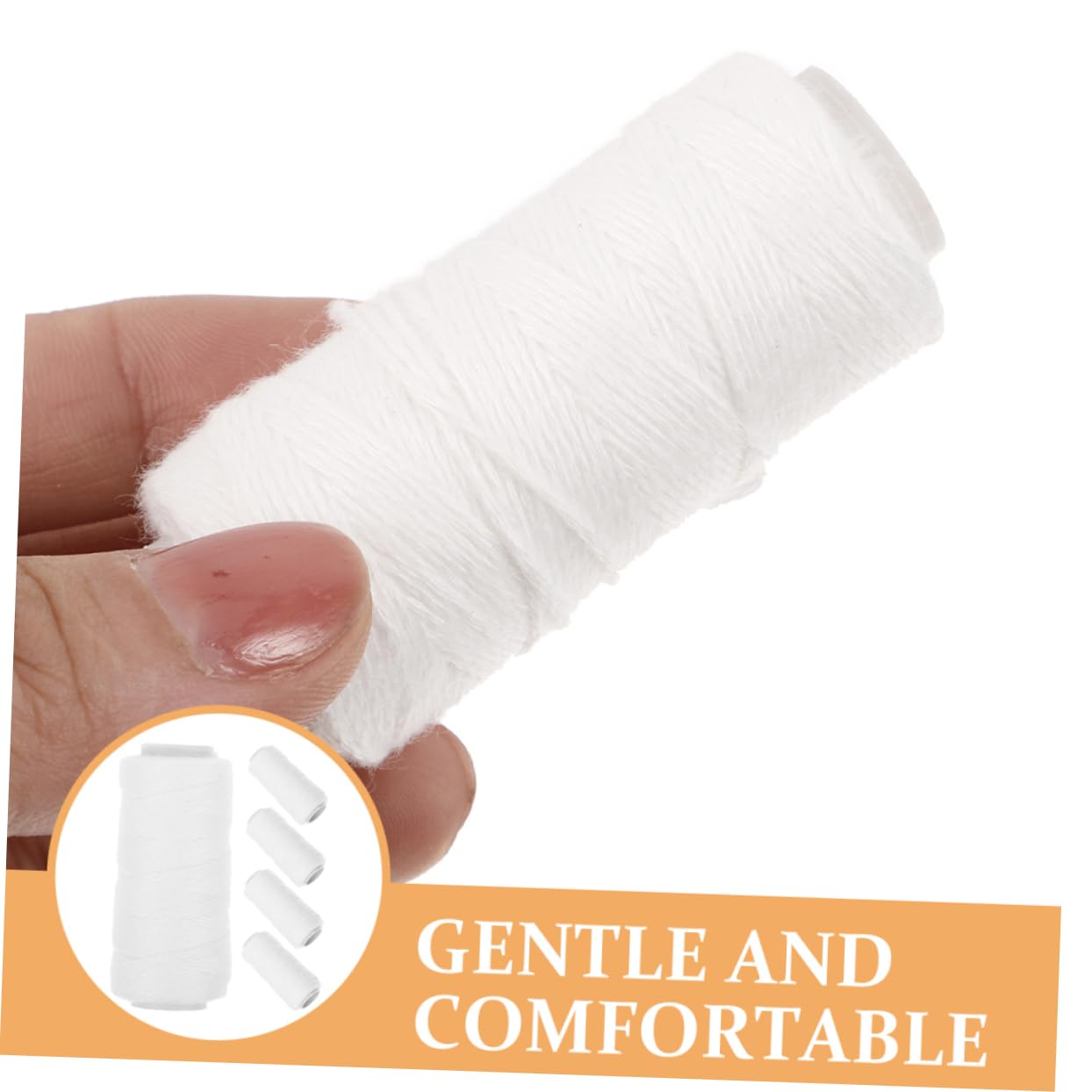 Didiseaon 5pcs Threading Cotton Thread Roll Facial Hair Trimmer Eyebrow Hair Remover Thread for Threading Tool