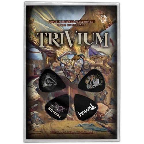 Trivium Plectrum Pack Guitar Picks In The Court Of The Dragon ���� 5 Pack Size One Size