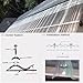 0.08in Thick Transparent Roofing Sheet,Impact Resistance/Anti-Uv Sun Roofing Tiles Fiberglass Daylighting Panels,Corrugated Roof Panel for Replacing Greenhouse,1-16 Pcs (35x31in,3 Pcs)