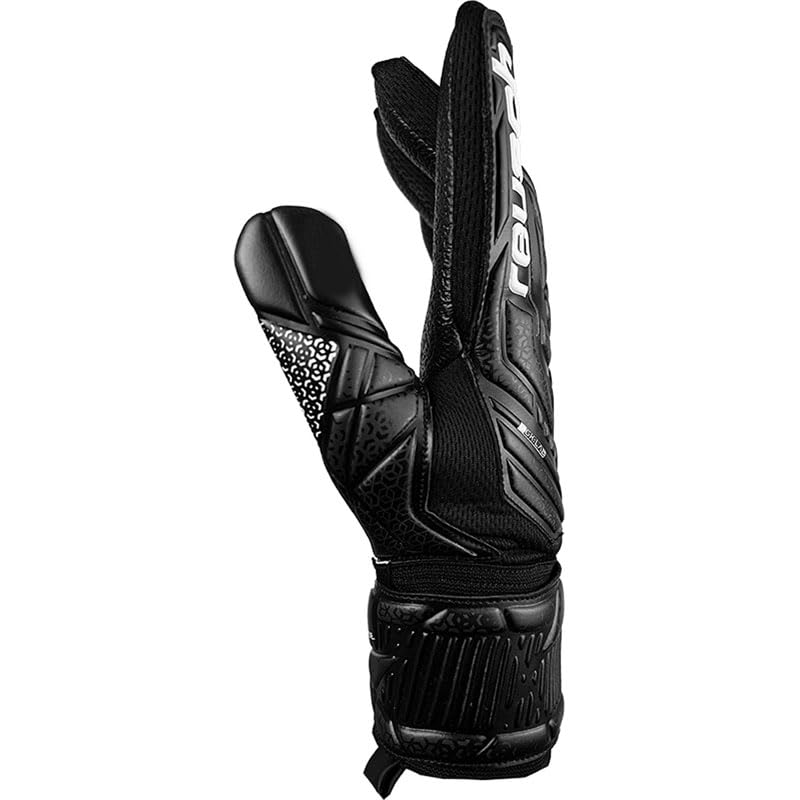 Reuch 5560615 Attract Resistance Soccer Keeper Gloves, Keite 25SS [5560615-7700] [7700] Black