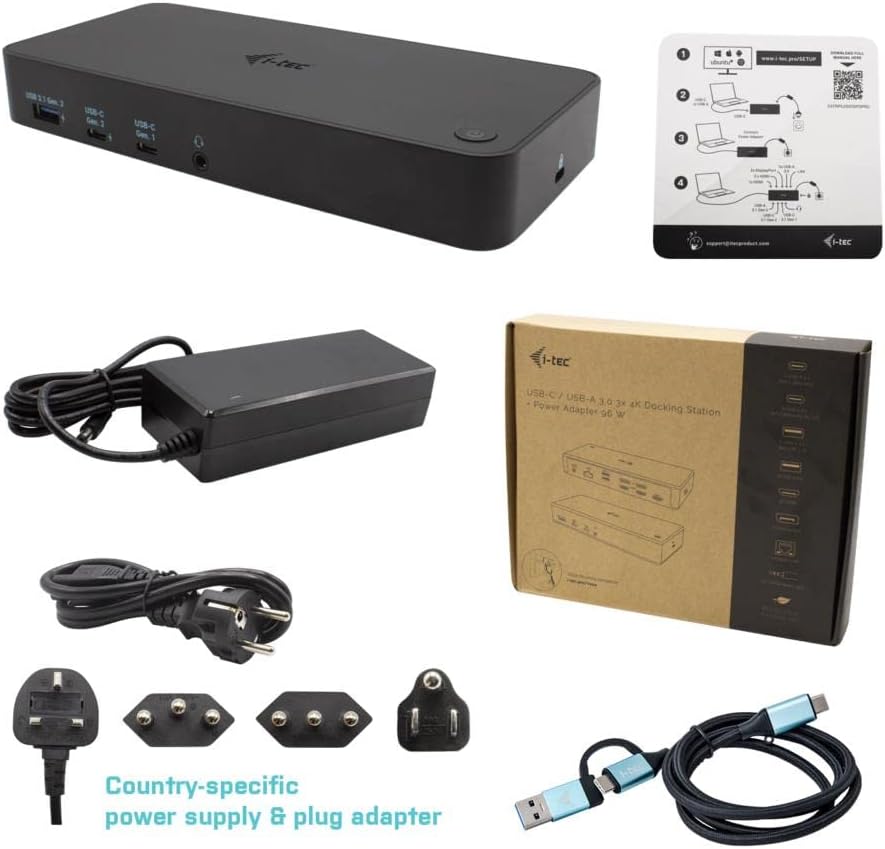 I-TEC USB 3.0 / USB-C/THUNDERBOLT 3X 4K DOCKING STATIO