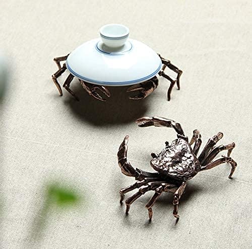 Biitfuu Animal Statue Innovative Crab Shape Copper Sculpture Ornament for Home Office Coffee Bar Decoration