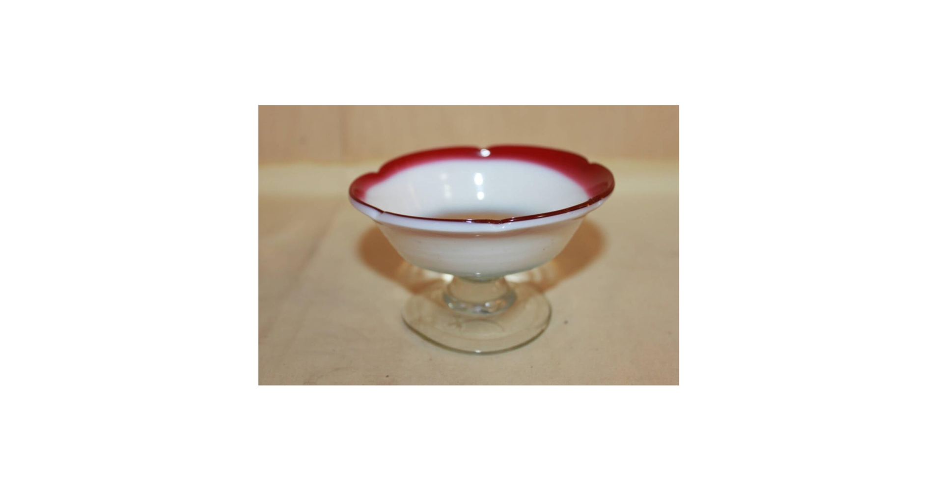 Amazon.co.jp: アイスクリームカップアンティーク昭和レトロ吹きガラス