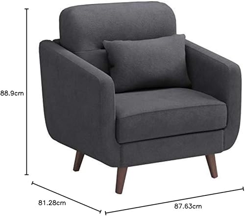 Miniatura 45 de Serta Sierra - Sofás para sala de estar, sofá tapizado de microfibra de diseño moderno, ideal para espacios más pequeños, sofá biplaza de 61