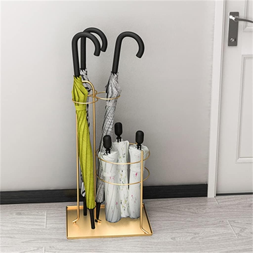 Metal Umbrella Stand Nordic Household Umbrella Storage Bucket Hotel Lobby Storefront Umbrella Stand(E)