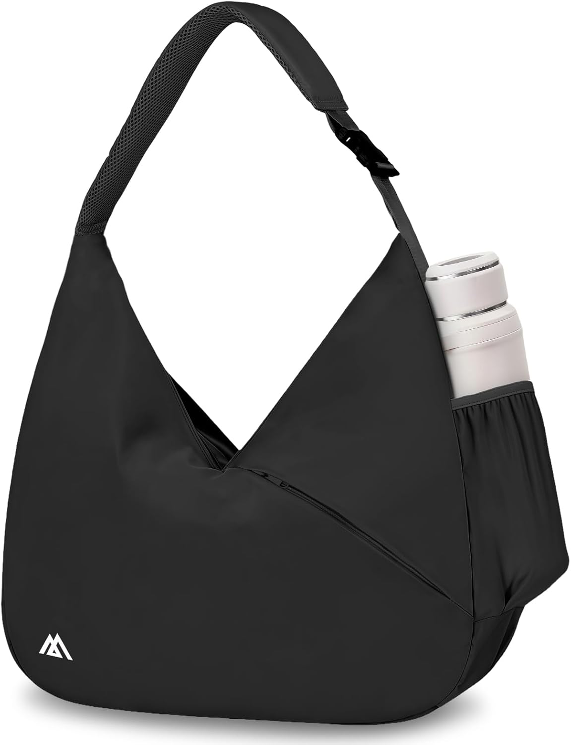 flintronic Sports Gym Bag, Yoga Mat Bag Womens, Travel Duffel Bag with Shoe Compartment and Wet Compartment, Sports Bag with Hidden Yoga Mat Strap, for Sports, Gym, Travel, Black