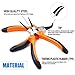 Glarks 4pcs 7-Inch Snap Ring Pliers Set Heavy Duty Internal/External Circlip Pliers Kit with Straight/Bent Jaw for Ring Remover Retaining, with Leather Bag