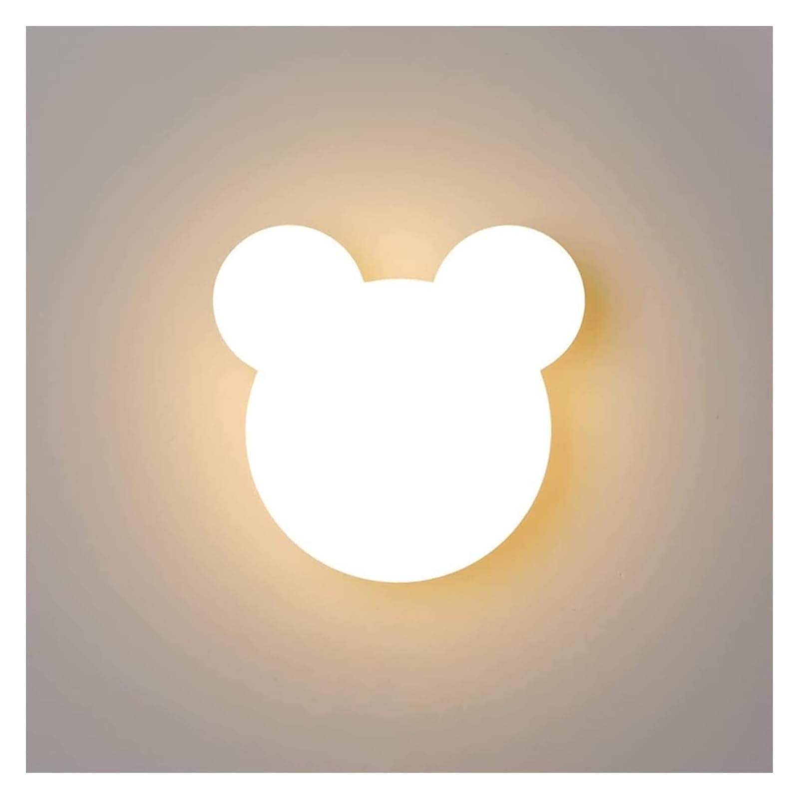 YKMYXZ wall Lights， LED Bear Sconce Cartoon Wall Lamp, 12W Dimmable Headboard Lighting Fixtures with Remote Control, Nursery Sconces