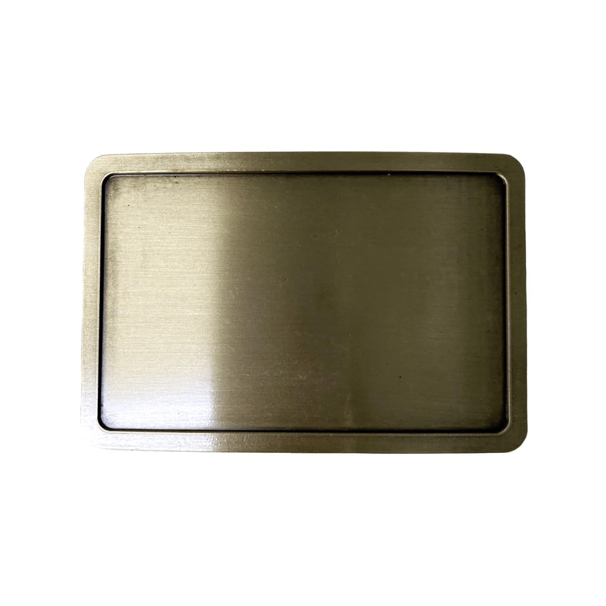 Jean's Friend Men's Antique Bronze Rectangle Custom Blank Belt Buckle For Engraving, Large