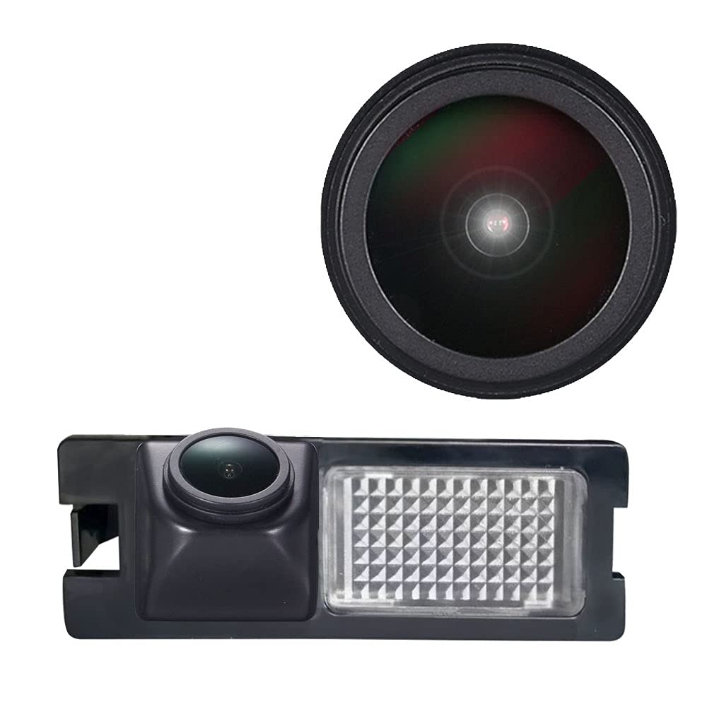 1280 x 720 Pixel Super HD Auto Telecamera Posteriore Migliorata Parcheggio con 8IR Visione Notturna Impermeabile HD, Ricambio per Fiat Bravo Brava Ritmo Grande Punto Siena Avventura 500L/Croma/Linea