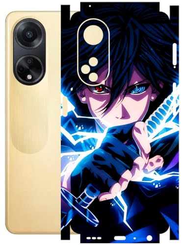 Image of AtOdds - Full Body Back Screen Guard Protector Film - Lamination Wrap Skin Sticker Compatible with Oppo F23 (5G) | Scratchproof Matte Finish (Anime 42)
