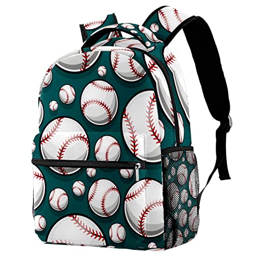 Sac à dos de voyage baseball pour campus et sport avec porte-bouteille