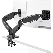 Dual Monitor Stand, Full Adjustable Monitor Desk Mount Stand Swivel Vesa Bracket for 13-32" Screens, VESA 75x75/100x100, Each Arm Holds 4.419.8 lbs