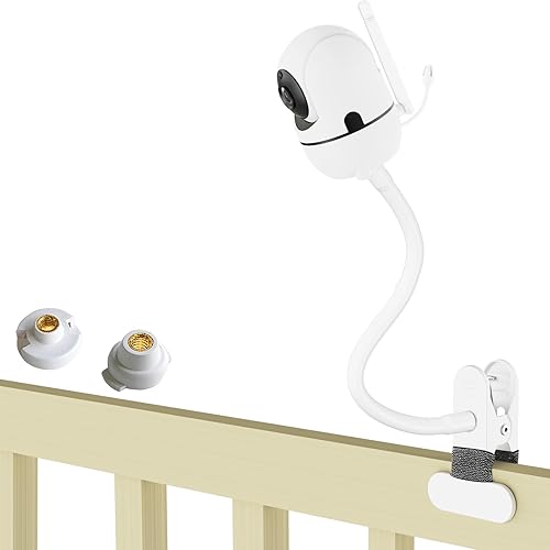 Miniatura 8 de Soporte flexible para monitor de bebé HelloBaby HB6550/HB65/HB66/HB248, ANMEATE SM935E Soporte de cámara de bebé ajustable con clip de montaje de