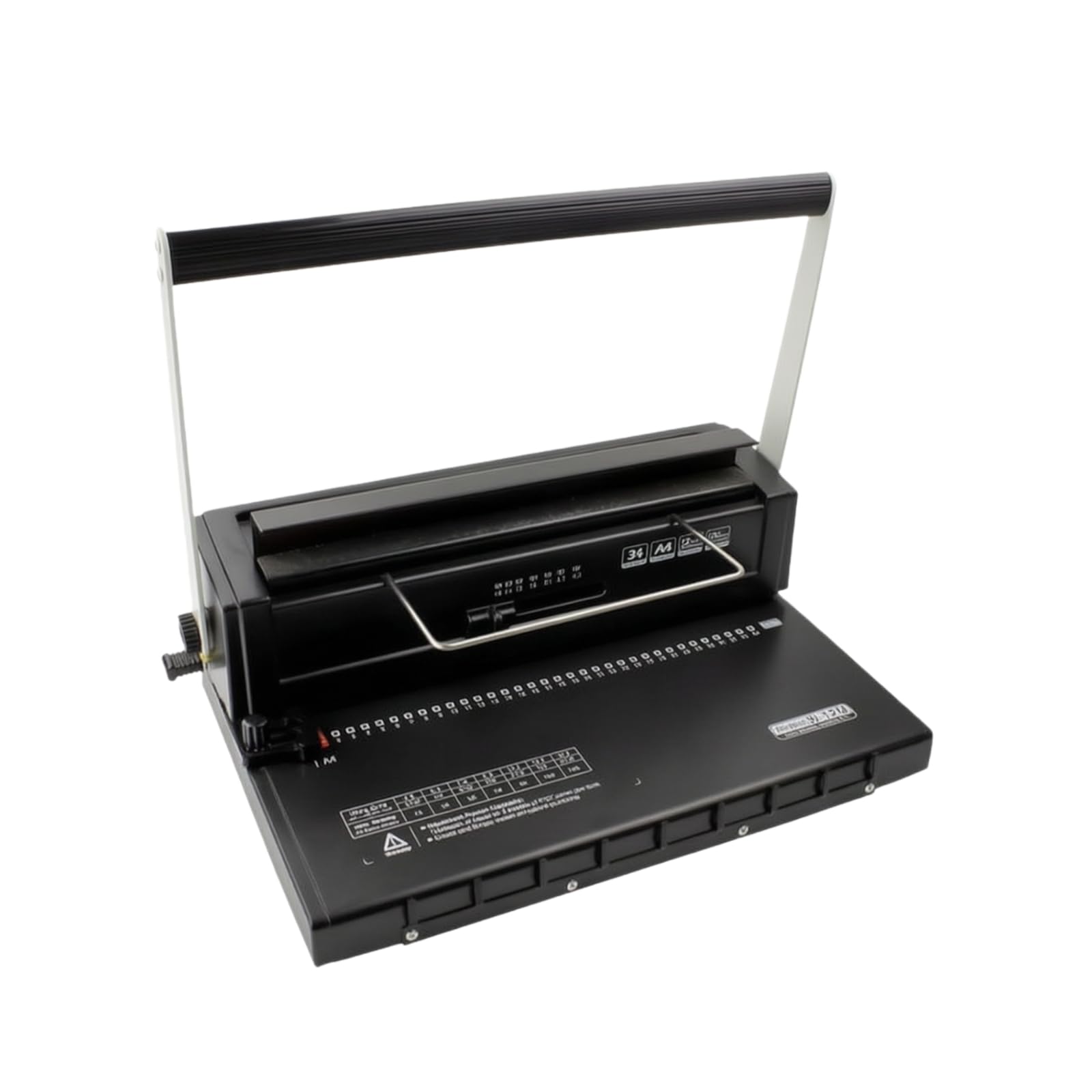 TISHITA Rilegatrice a Doppio Spirale con Perforatore Integrato Regolabile Rilegatrice Manuale a Filo con Doppia Maniglia da Scrivania per Casa