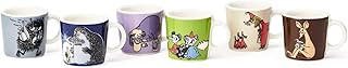 Arabia Moomin 1055268 Mini Mug, Set of 6, Classic, Season 2