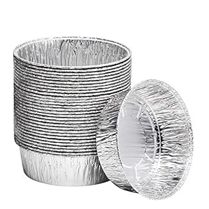 8-Inch Aluminum Dutch Oven Liner Pans | Disposable Cake Pan and Extra Deep Aluminum Foil Pans for Baking, Freezing, and Storage | Durable Aluminum Round Baking Pans | 100 Count