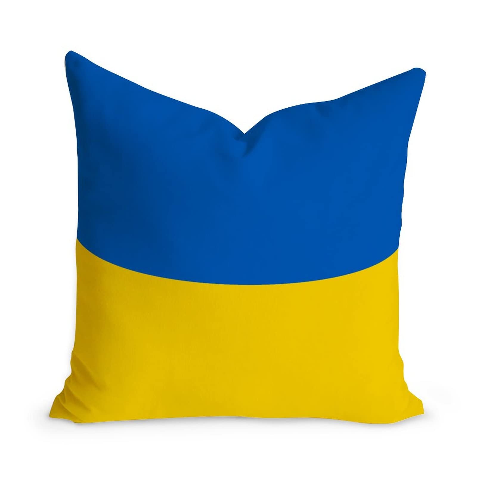 PODbyyou Ukraine Flag Pillow Cover 16x16in Ukraine Cushion Covers Farmhouse Velvet Pillow Sham with Zippe for Office Car Chair Sofa Modern National Flag Throw Pillow Cushion Cover Housewarming Gift