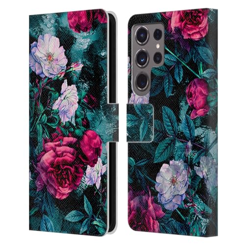 Carcasa floral Samsung S24 Ultra para organizar tus tarjetas a diario