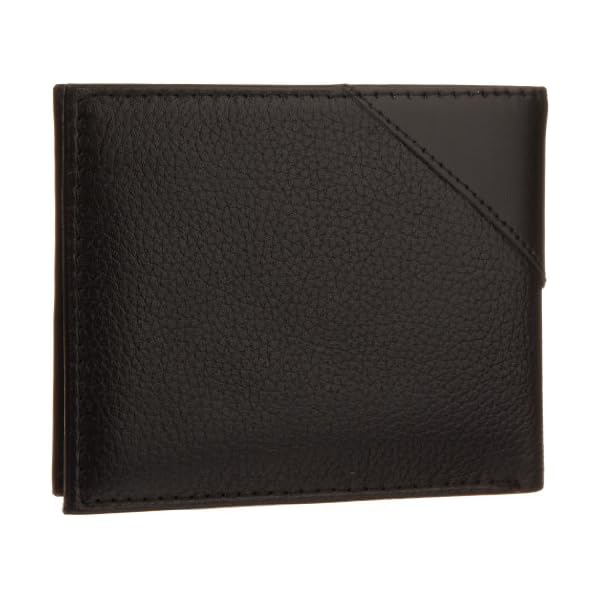 GUESS Men's Leather Slim Bifold Wallet, Black, One Size - Image 3