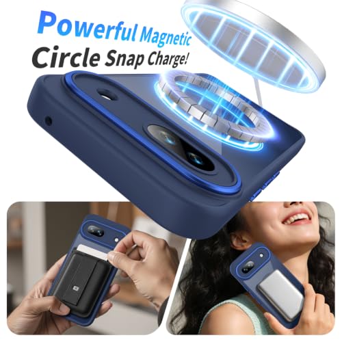 Image of Magnetic Case with Clear Back for Google Pixel 8a, Fit for MagSafe