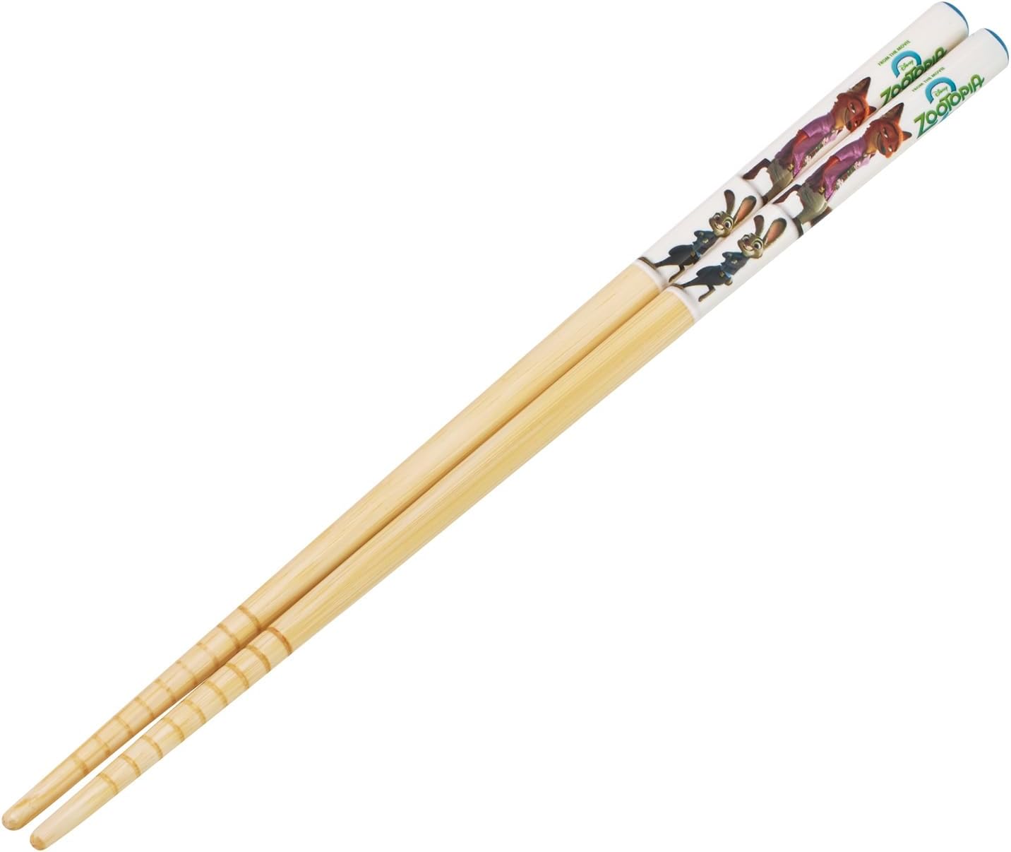 Skater ANT4C-A Disney Zootopia 2 Chopsticks, Bamboo 8.3 inches (21 cm), Dishwasher Safe, Disney Zootopia 2