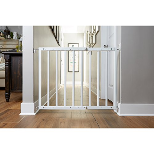 Primetime Petz Diy Safety Mate Expandable Pet Gate, Sturdy Wall Mountable Safety Gate For Hallways, Stairs, Fits Openings From 24.5” To 41”, White, One Size #TOP5