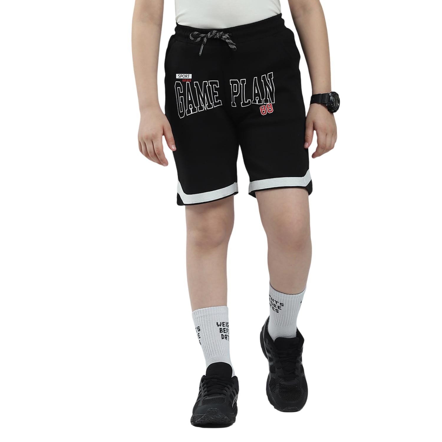 monte carlo Boys Printed Bermuda Shorts | Regular Fit | Drawstring Closure | Side Pockets | Casual Wear Shorts for Boys-picture-15