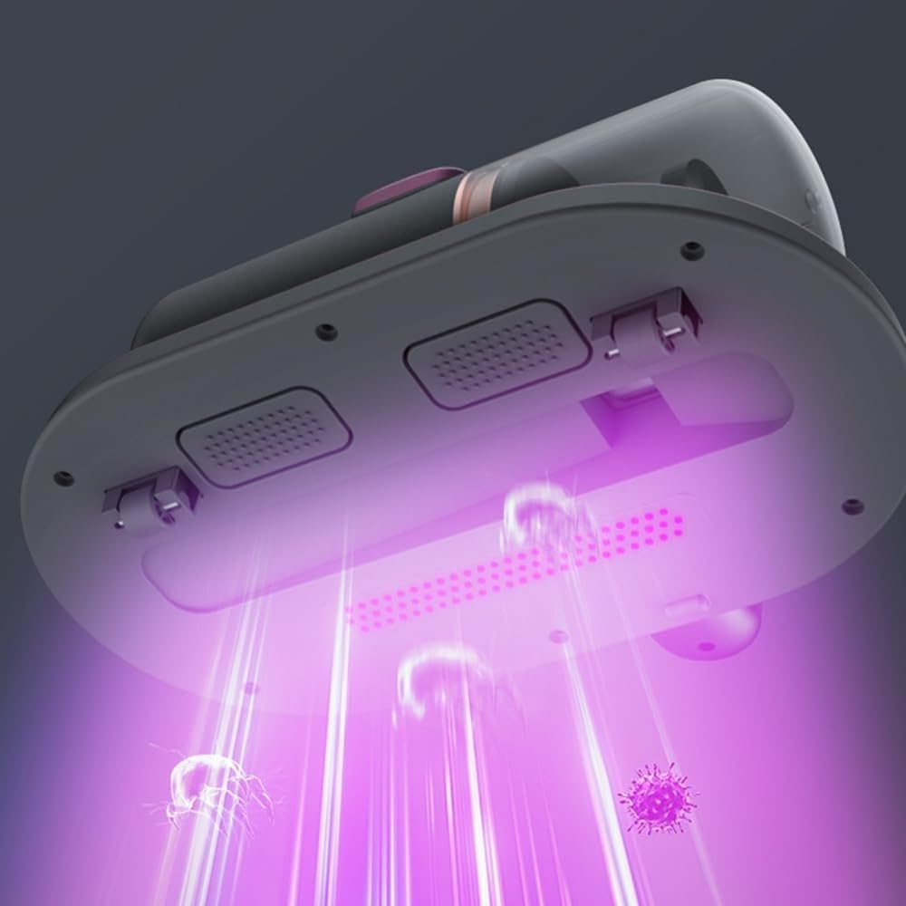 Aspiratore Antiacaro UV-C Senza Fili – Aspirapolvere Materassi Portatile Ricaricabile, Pulizia Profonda Letto Divano Tessuti, Rimuove Acari, Polvere e Allergeni