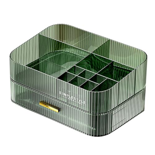 Grande organizzatore per trucchi cassetti impilabili in per il bagno Make Up organizza a levre & Range Skincare Profumo Vert-a 1 acrilico rosso