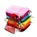 Produktbild Tyhbelle 100 Stück Organzabeutel Organzasäckchen 10 x 15 cm Säckli Beutel Geschenk Schmuckbeutel (Bunt)